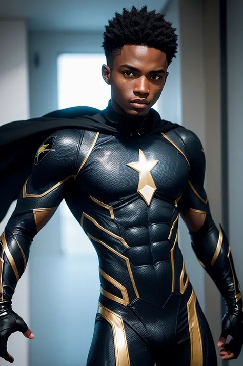 Black boy who is a superhero from Angola