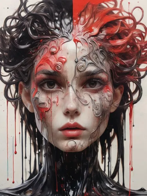 8k, rgb, hdr, pinturas de aceite, acuarelas, colores saturados brillantes, anna razumovskaya, jarek kubicki, aleksi brilo, darek...