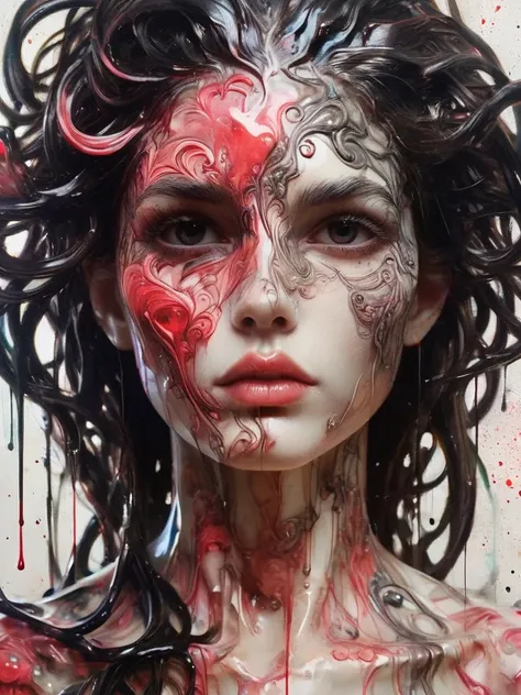 8k, rgb, hdr, pinturas de aceite, acuarelas, colores saturados brillantes, anna razumovskaya, jarek kubicki, aleksi brilo, darek...