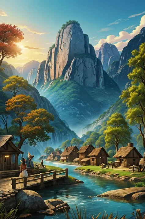 The village of the movie Pocahontas 