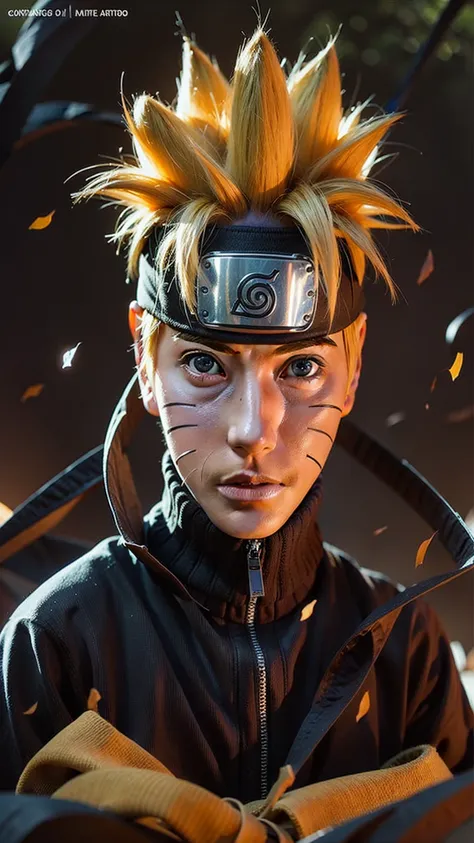 Naruto Uzumaki, Extremely Realistic Photography, 20 year old teenager