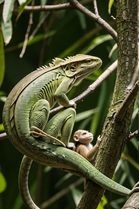 Lizard vs monkey