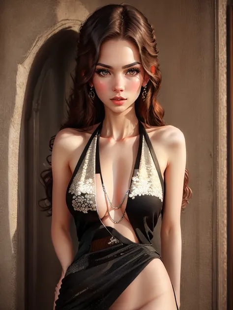 A sexy beautiful woman , HD, very detailed, 4k, hyper detailed, high quality, HDR, untra realistic, 