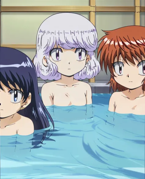 3girls, akashi kaoru,nogami aoi,sannomiya shiho 8k, masterpiece, absurdres, anime,(completely nude:1.2),