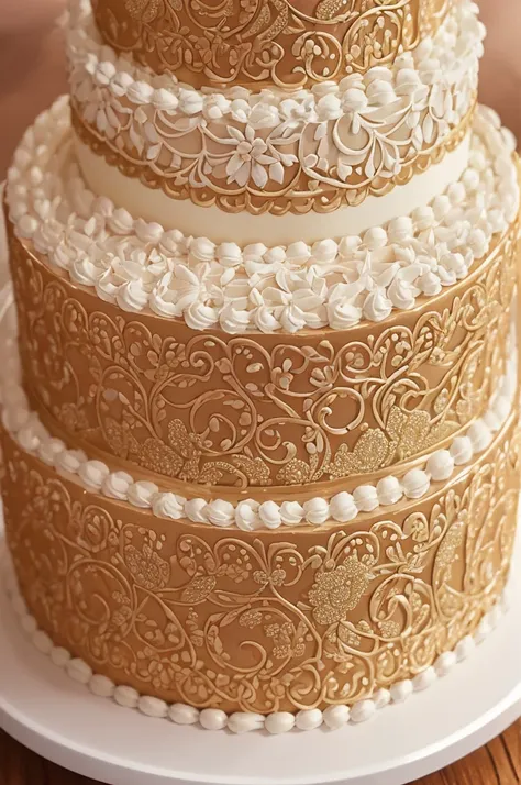 4K, Great multi-layer cake, Elegant and intricate decorative details