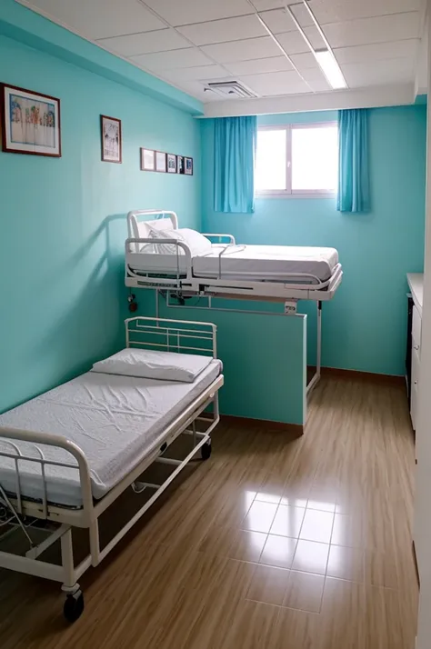 Un cuarto de un hospital lindo 