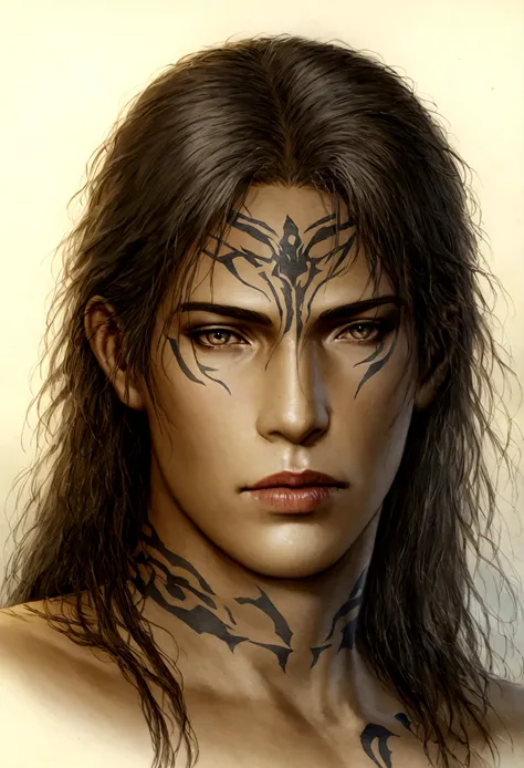 hyper photo realistic picture perfect luis royo tattooed, hyper realistic face, realistic detailed skin, 8k photo perfect realis...