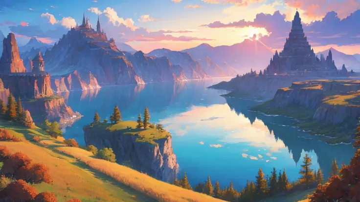 LANDscape, beautiful view, anime