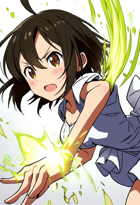 Short-haired anime girl with 2D lemon-turning powers