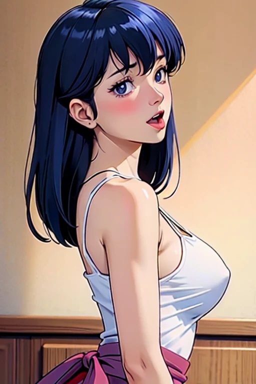 1woman and 1dog,kyoko otonashi, 29yo, adult mature female,Beautiful Finger,Beautiful long legs, Beautiful body, Beautiful character design, perfect balance, detailed shiny skin, sexy, curvy body, detailed hands, collarbone, huge Breasts, narrow_waist,  hug...