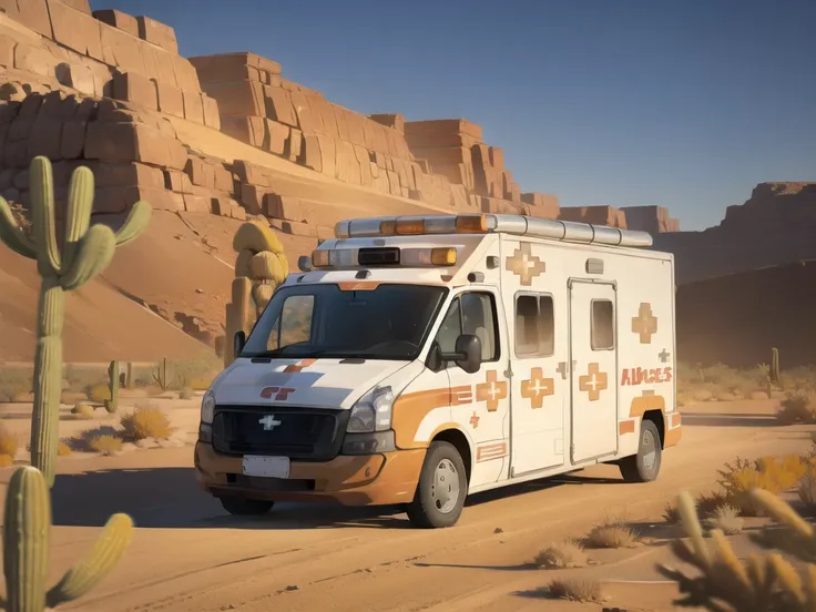  (in desert:1.5) , (5 ambulances:1.5) 