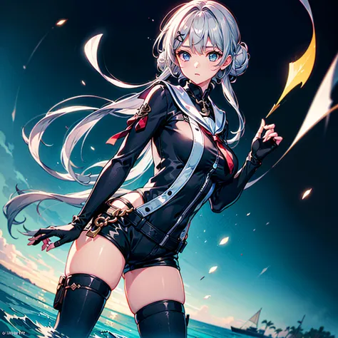 1girl、The best dynamic composition、hbyxcj, scenery、(((最high quality、最高masterpiece、Super detailed、Official Art、The best dynamic composition)))、Anime Style、Dynamic pose、Dynamic composition、whole body,masterpiece, 最high quality, high quality, Very detailed CG...