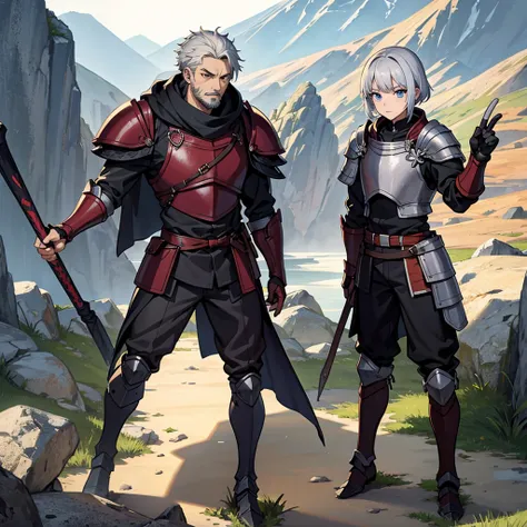 8k、((Full body character concept, Detailed character design))、highest quality, Best Quality,Best illustrations、(((middle agesの騎士、armor)))、middle ages、(elder、male、70 years old)、(Thin goatee)、(Gray Hair)、From above