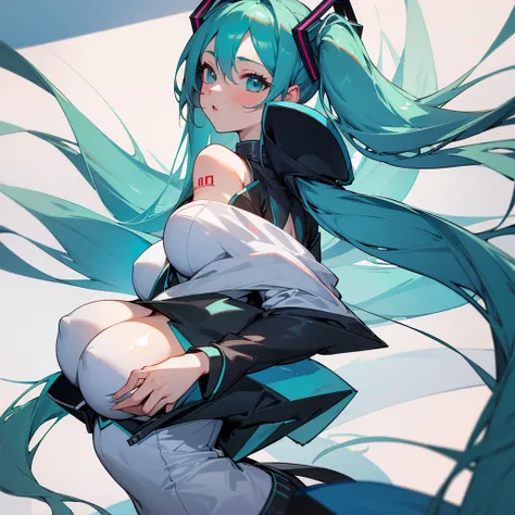 masterpiece, Highest quality,One girl, Hatsune Miku, Huge breasts, Huge breasts, Huge breasts, Huge breasts, Huge breasts, Huge breasts, Huge breasts