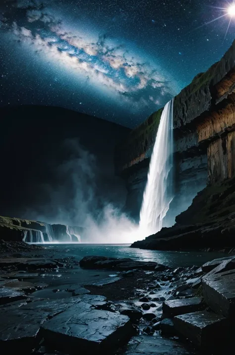 Waterfalls in space