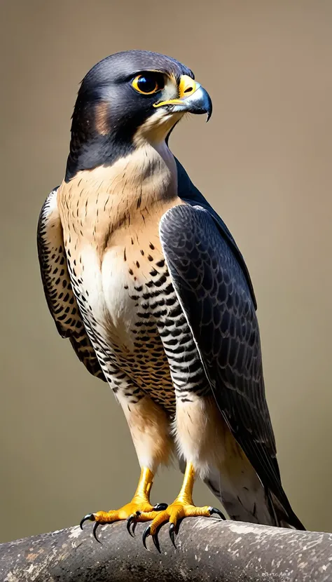 create the image of a peregrine falcon