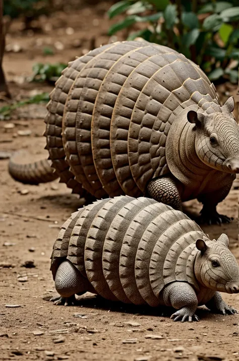 Un armadillo de colores