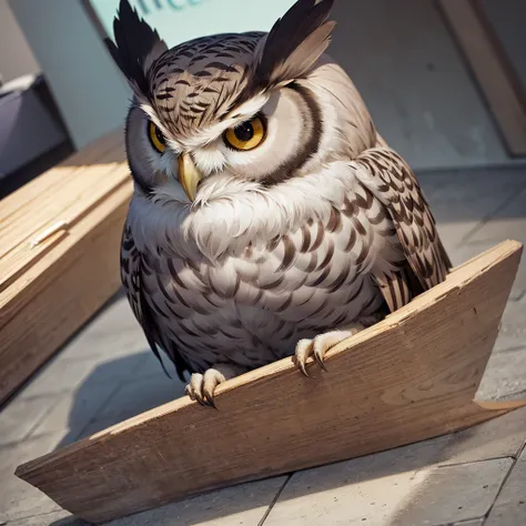 draw a realistic owl