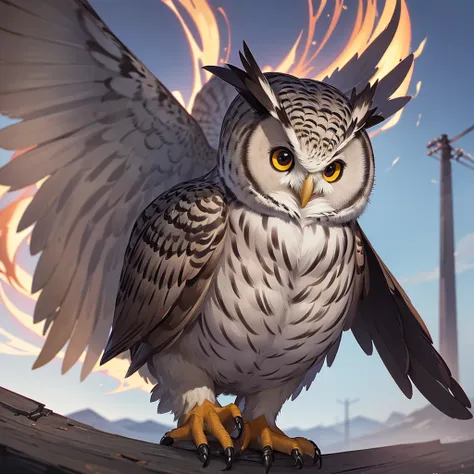 draw a realistic owl