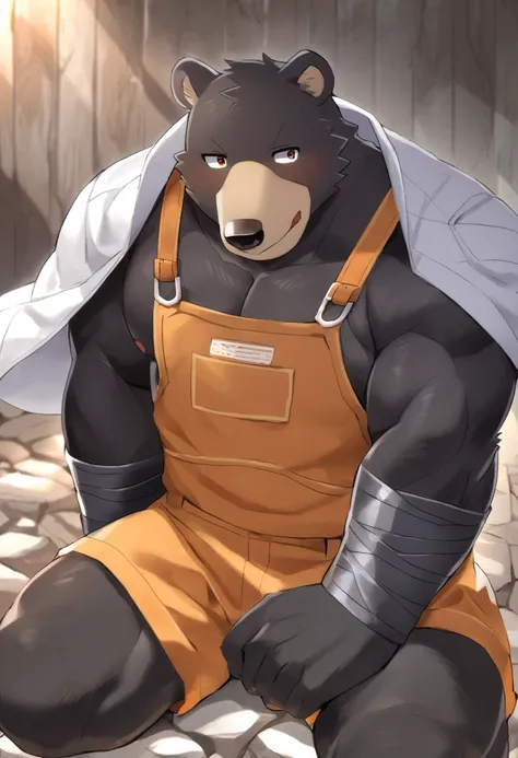 Black Bear，personification，Hercules，Worker。