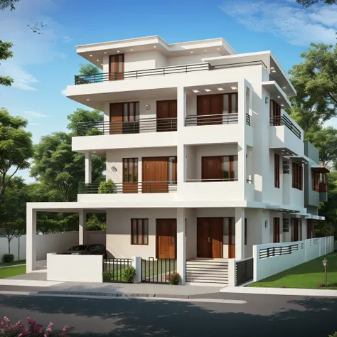 2.5 storey modern New home design 