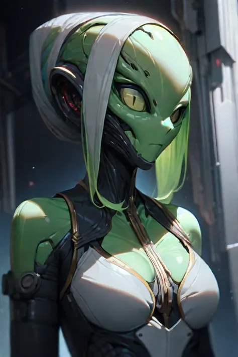 ((Best quality)), ((masterpiece)), (detailed), The alien is very beautiful