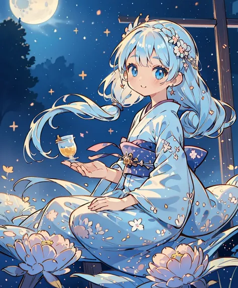 masterpiece, best quality, extremely detailed, (illustration, official art:1.1), 1 girl ,(((( light blue long hair)))), ,(((( light blue long hair)))),light blue hair, long hair ((blush)) , cute face, big eyes, masterpiece, best quality,(((((a very delicat...