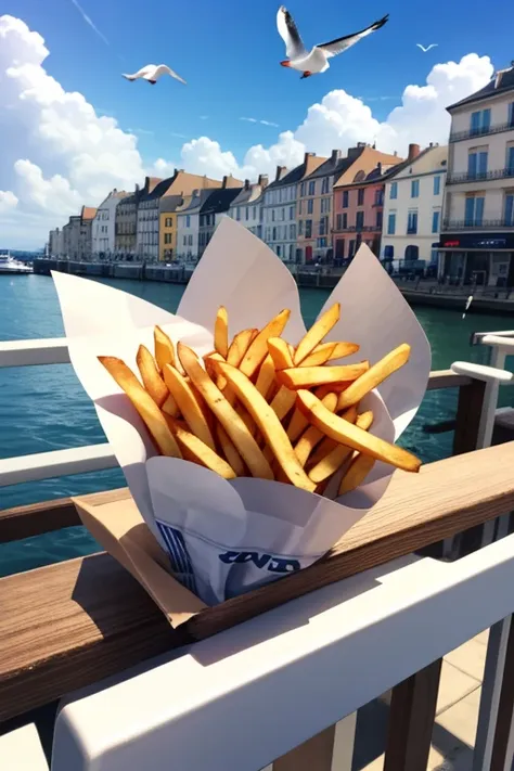 seagulls and french fries