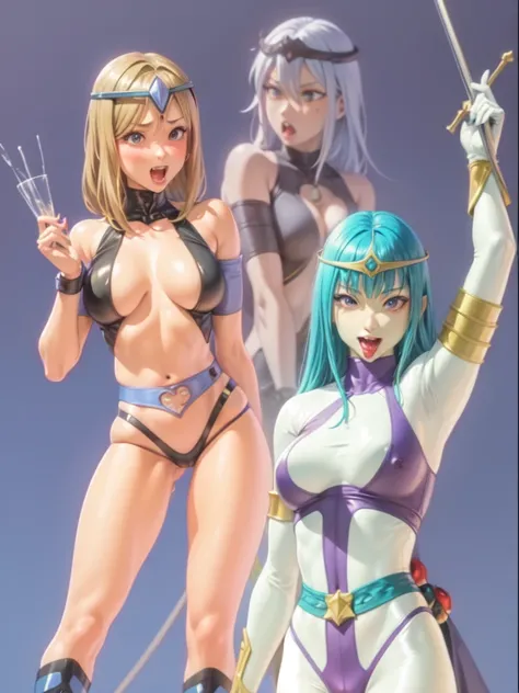 ３Girl Japan Man、Female Combatant、Close-up of a girl in a black leotard、Black glossy leotard、Black fishnet stockings、Black shiny boots、Green Circlet、Saiyan Girl, wonderful, Nano Girl, Female body type, Inspired by Hiromu Arakawa, Anime Manga Robot!! Anime G...