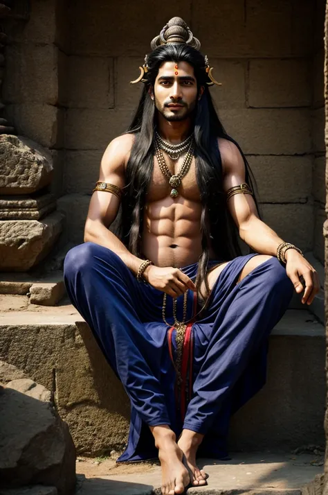 Lord shiva long hair