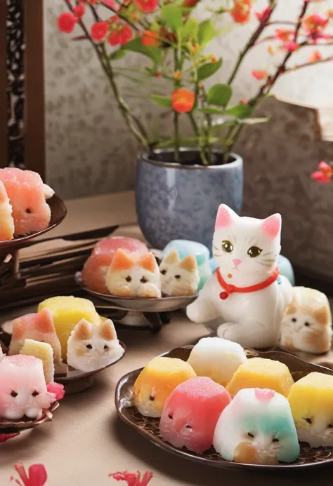 Kitten Japanese sweets