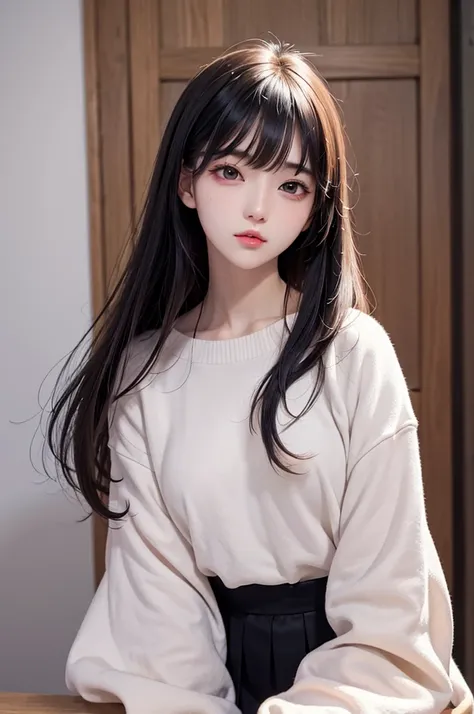 Absurdres, Masterpiece, Best quality, light colors, pastel colors, korean girl from webtoon with Beautiful face , beautiful hair , a character from kdrama, anime eyes, semi casual clothes, masterpiece background, detailed background