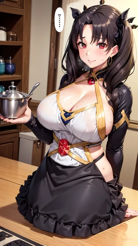 (Mature Woman:1.5), (mother:1.5), Ishtar, Fate Grand Order, (Absurd, 8k, 4K, Tabletop, Extremely detailed:1.2), Highest quality, Perfect Anatomy,Perfect Face, High humidity, (alone:1.2), (Sweaty:1.3), shortness of breath, High humidity, humid, (Black Hair:...