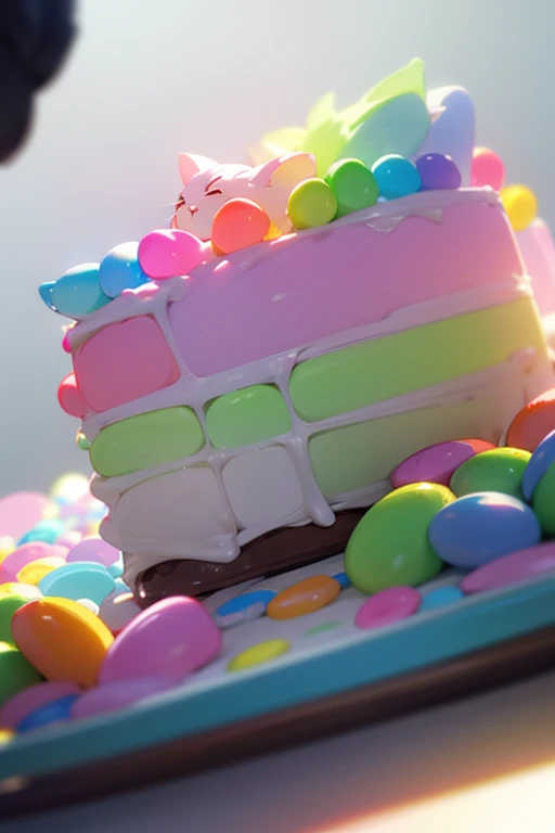 Emerald colors, masterpiece, sharp focus, top quality, depth of field, cinematic lighting, perfect anatomy,
Girl cat
Toys
Candy 🍭🍬
Cake 🎂🍰
Jelly Beans
Colorful
pastel colors
Fancy
Fantasy