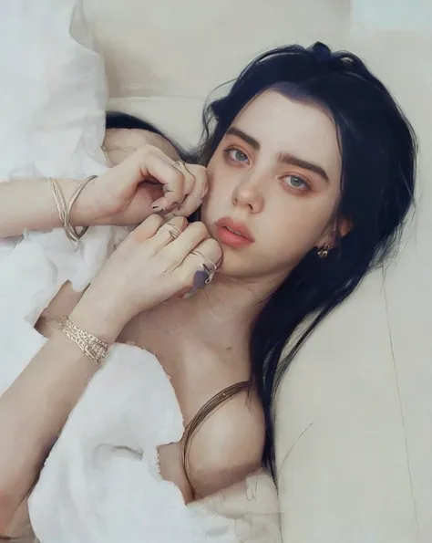 billie eilish face