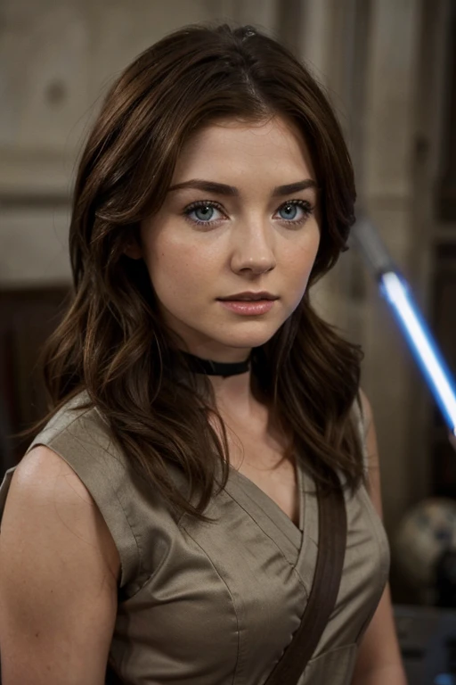 (Star wars), (1 chica hermosa), (Brown hair and blue eyes), (Identica a Sarah Bolger), (Ropa de Senadora)