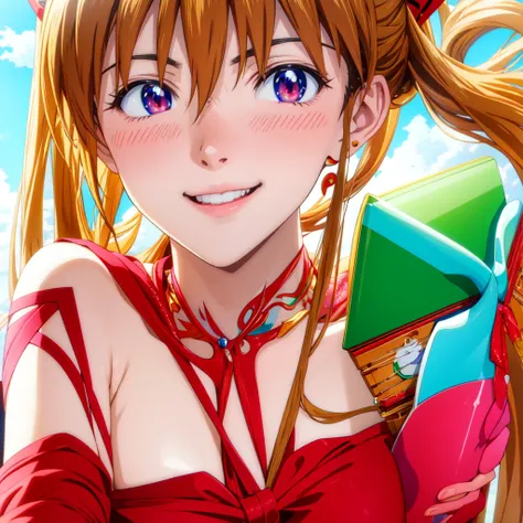 Super detailed, masterpiece, Highest quality,smile,blush (Asuka Soryu Langley)