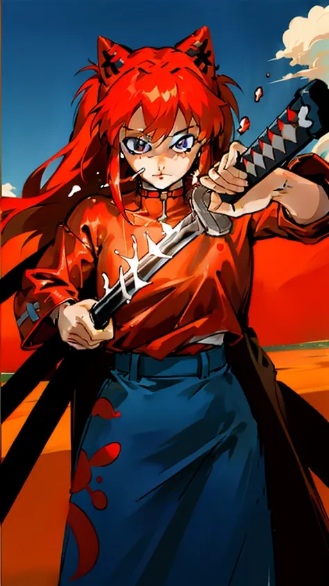  anime with long red hair and a white shirt, Asuka Langley sohryu, Asuka Langley soryu, Asuka Langley, Asuka Langley souryuu, protagonista feminina 👀 :8, portrait of Asuka Langley soryu, terno asuka sob a roupa!, blonde  anime with long hair, menino anime ...