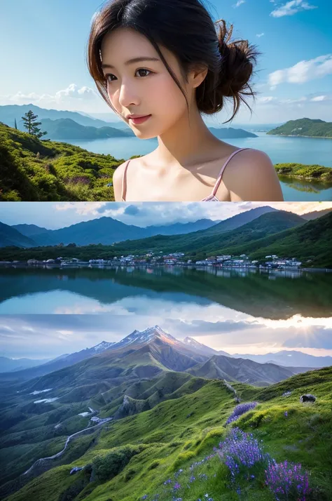 ((Highest quality)), ((masterpiece)), (detailed),Perfect Face,Japanese,landscape,Beauty