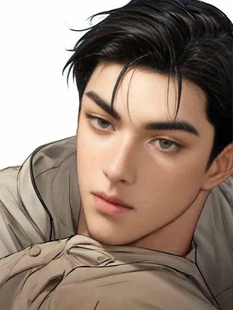 masterpiece, 1boy, adults, handsome, black hair, undercut hair, perfect face, detailed eyes and face, black eyes, clean shaved, muscular, capturing a rural atmosphere, dynamic lighting, unreal engine 5,