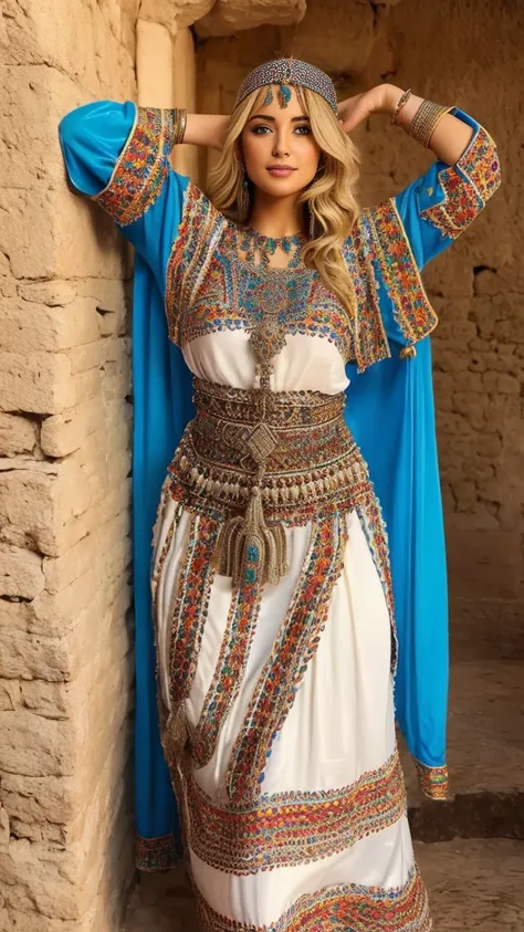 most beautiful blonde lady, robe kabyle, berber,amazigh, kabyle beauty, bijoux,kabyledress, attractive, hd,best, perfect body,ou...