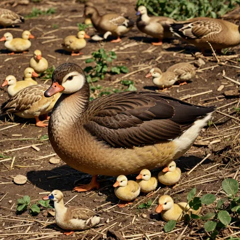 Un pato con dinero animado 