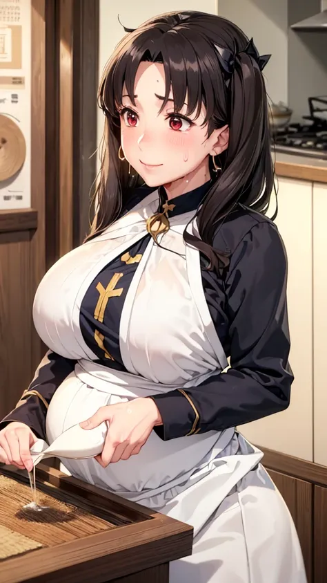 (Mature Woman:1.5), (mother:1.5), Ishtar, Fate Grand Order, (Absurd, 8k, 4K, Tabletop, Extremely detailed:1.2), Highest quality, Perfect Anatomy,Perfect Face, High humidity, (alone:1.2), (Sweaty:1.3), shortness of breath, High humidity, humid, (Black Hair:...