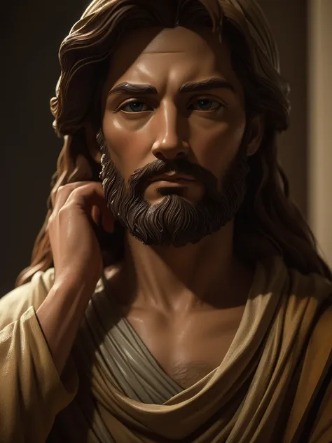 ((Highest quality)), ((masterpiece)), (detailed), Perfect Face、Michelangelo style、Jesus、Maria、Pieta、Sculpture
