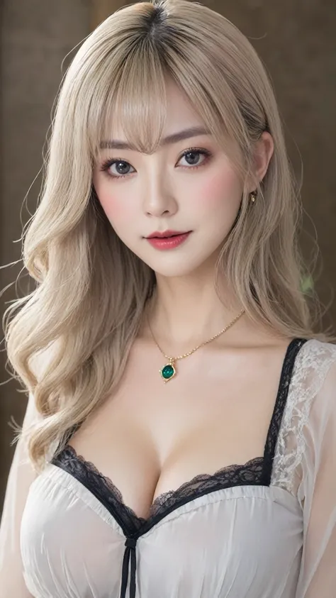 (((Very realistic)))、(((witch)))、Delicate and precise expression、(((35 歳のイギリスの美人witch)))、Fluffy blonde、(美人witch)、(((Very large)))、(((Big cleavage)))、(((とても深い森の奥に住む美人witch....)))、とてもセクシーな美人中年witch、