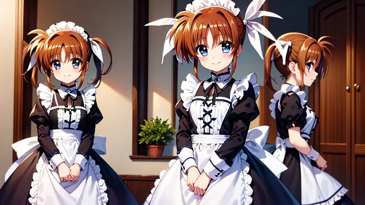 masterpiece, highest quality, lyrical nanoha,high resolution 、twin tails、takamachi nanoha、smile,gothic lolita clothes、victorian ...