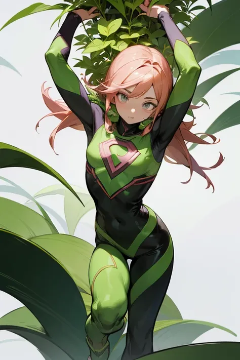 Personagem feminina,
Superhero Name: Pulse Bloom Features:
Quirk/Power: Pulse Bloom tem o poder de controlar o crescimento acelerado de plantas. Ele pode fazer plantas crescerem instantaneamente, from small sprouts to large, complex plants.
Traje: His supe...