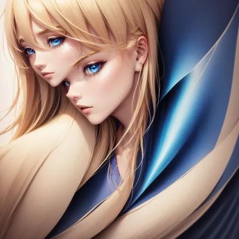 anime, um homem com cabelos loiros e olhos azuis vestindo um casaco azul, portrait of the magical blond prince, Papel de parede de anime 4K, 4k manga wallpaper, hd Papel de parede de anime, papel de parede de anime 4k, papel de parede de anime 4k, arte dig...