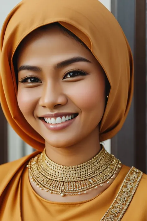 Super Realistic Malay women smile