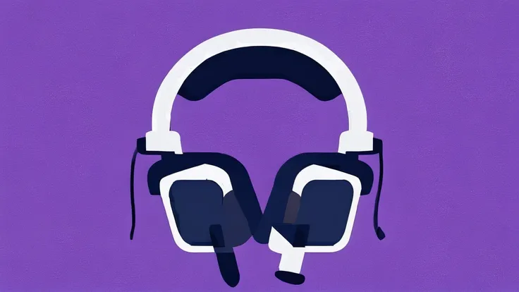 a portable music player, headphones, purple background, highly detailed, photorealistic, 8k, masterpiece, hyper realistic, dynamic lighting, cinematic composition, vibrant colors, intricate details, clean modern design, elegant, minimalist, sleek, studio l...